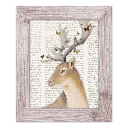 Whimsical Deer Western Framed Print